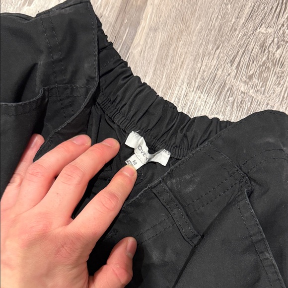 Love Tree Black Cargo Pants with Multiple Utility Pockets - Picture 4 of 4